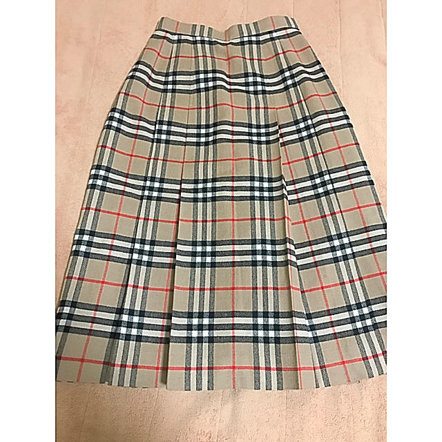 BURBERRY - バーバリー チェック ボックススカート プリーツスカート
