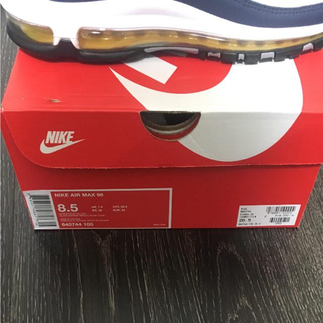 NIKE(ナイキ)のOWさん専用 AIR MAX 98 OG Navy×Yellow  メンズの靴/シューズ(スニーカー)の商品写真