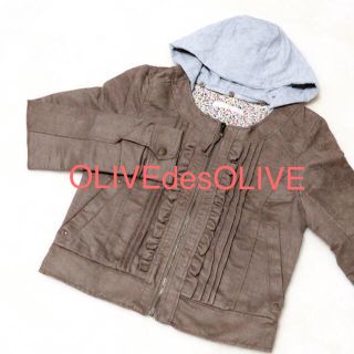 オリーブデオリーブ(OLIVEdesOLIVE)の❤︎美品❤︎OLIVEdesOLIVE♡ノーカラージャケット(ノーカラージャケット)