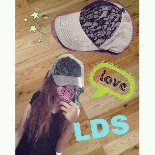 LDS(エルディーエス)のｽｳｪｯﾄ×ﾚｰｽ♡ｶｯｺ可愛いCap レディースの帽子(キャップ)の商品写真