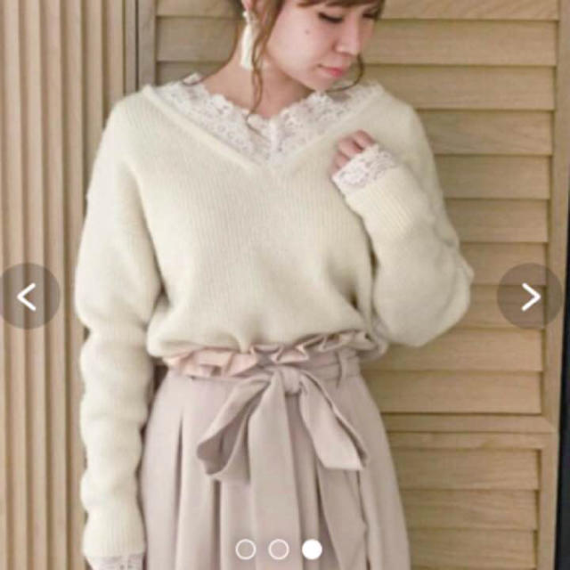 mysty woman(ミスティウーマン)のmysty woman♡レーストップス レディースのトップス(カットソー(長袖/七分))の商品写真