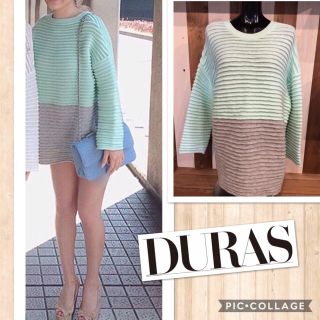 デュラス(DURAS)の【新品✨】配色ニット♡DURASデュラス(ニット/セーター)