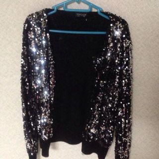 トップショップ(TOPSHOP)のスパンコールカーディガン(カーディガン)