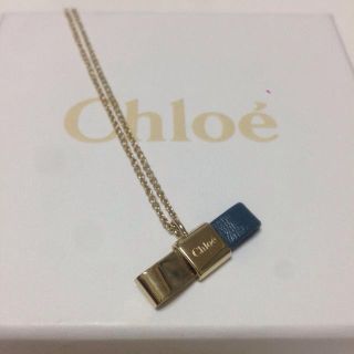 クロエ(Chloe)のリボンモチーフネックレス(ネックレス)