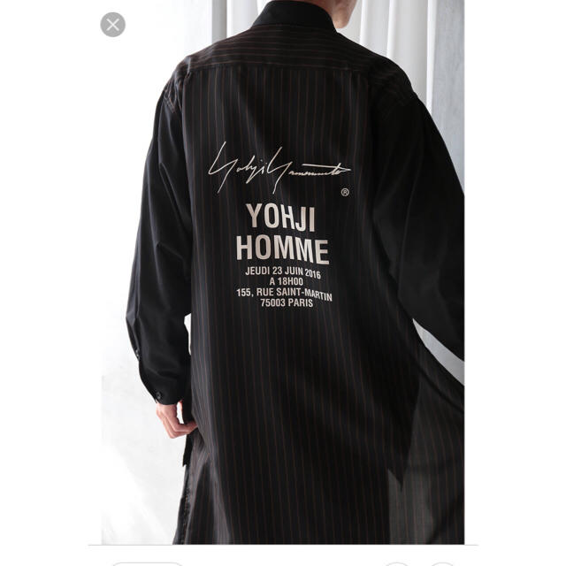 yohji yamamoto スタッフシャツコート18ss