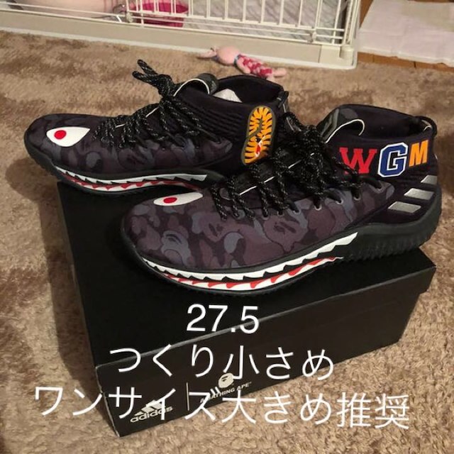 adidas DAME4 BAPE 27.5cm