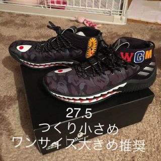 アベイシングエイプ(A BATHING APE)の国内正規 BAPE adidas dame 4 27.5(スニーカー)