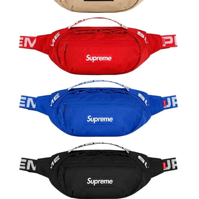 直営店舗 早い者勝ち！supreme waist bag 18ss ウエストバッグ メンズ ...