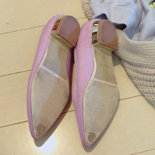 くすみピンク❤︎ローヒール パンプス  sサイズ レディースの靴/シューズ(ハイヒール/パンプス)の商品写真