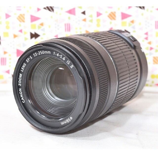 ♡手ブレ補正付！軽量で扱いやすい♡キヤノン EF-S 55-250mm IS Ⅱ