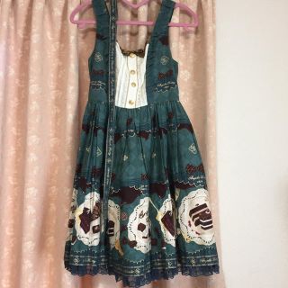 アンジェリックプリティー(Angelic Pretty)の【美品】antique chocolate jsk＋kc(ひざ丈ワンピース)