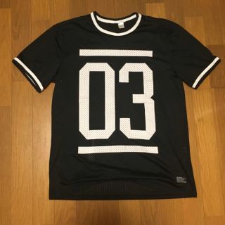 エイチアンドエム(H&M)のメッシュ素材ビッグTシャツ(Tシャツ/カットソー(半袖/袖なし))