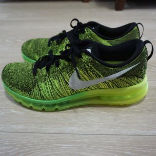 ナイキ(NIKE)の【値下】NIKE FLYKNIT MAX イエロー29.5cm(スニーカー)