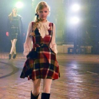 バーバリーブルーレーベル(BURBERRY BLUE LABEL)の♡バーバリーブルーレーベル ジャンパースカート イエロー♡(ひざ丈ワンピース)