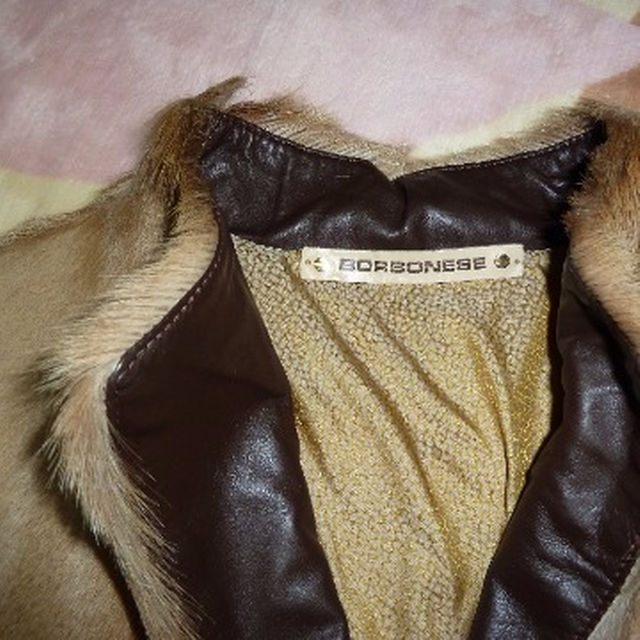 ボルボネーゼ/BORBONESE　革ジャケット レディースのジャケット/アウター(ノーカラージャケット)の商品写真