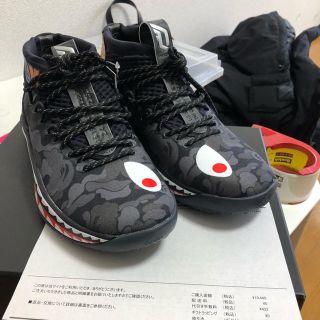 アベイシングエイプ(A BATHING APE)の25.5 adidas bape dame4(スニーカー)