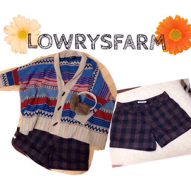 LOWRYS FARM(ローリーズファーム)のカーディガン レディースのパンツ(ショートパンツ)の商品写真