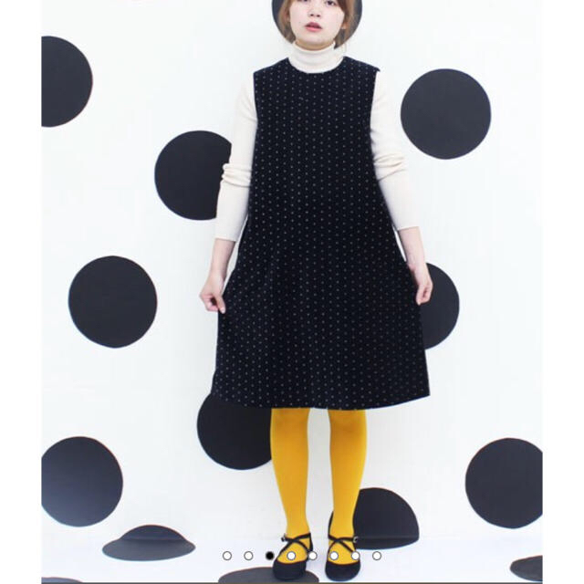 Dot&Stripes CHILDWOMAN(ドットアンドストライプスチャイルドウーマン)のミヨル様専用 チャイルドウーマン ドット ジャンパースカート ワンピース レディースのワンピース(ひざ丈ワンピース)の商品写真