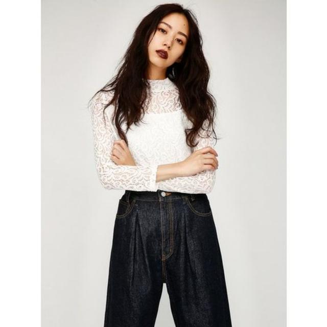 moussy(マウジー)の【moussy♡レース白トップス】 レディースのトップス(カットソー(長袖/七分))の商品写真