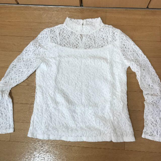 moussy(マウジー)の【moussy♡レース白トップス】 レディースのトップス(カットソー(長袖/七分))の商品写真