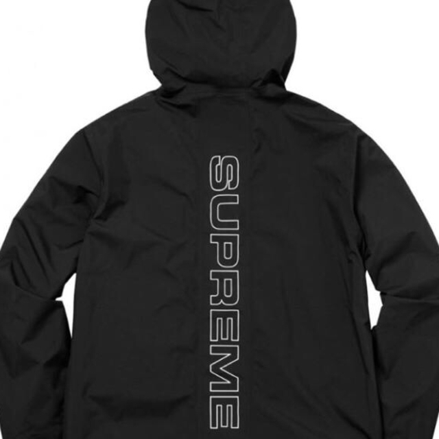Supreme - 黒 s supreme 18ss taped seam jacket