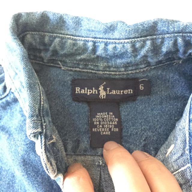 Ralph Lauren(ラルフローレン)のRalph Lauren デニムシャツ キッズ/ベビー/マタニティのキッズ服男の子用(90cm~)(ブラウス)の商品写真