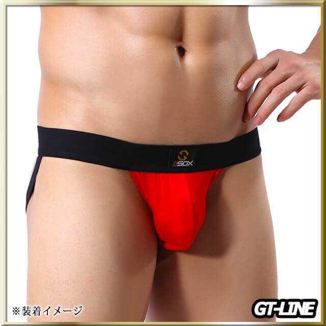 メンズ ジョックストラップ【レッド M】 ビキニ ケツワレ GTLINE メンズのアンダーウェア(ボクサーパンツ)の商品写真