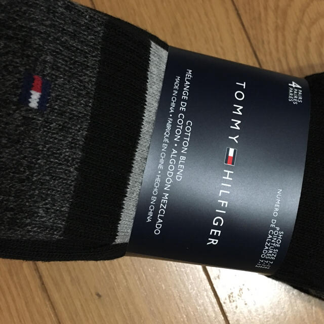 TOMMY HILFIGER(トミーヒルフィガー)のトミーヒルフィガー綿ソックス4足セット新品★格安TOMMYHILFIGER靴下 メンズのレッグウェア(ソックス)の商品写真