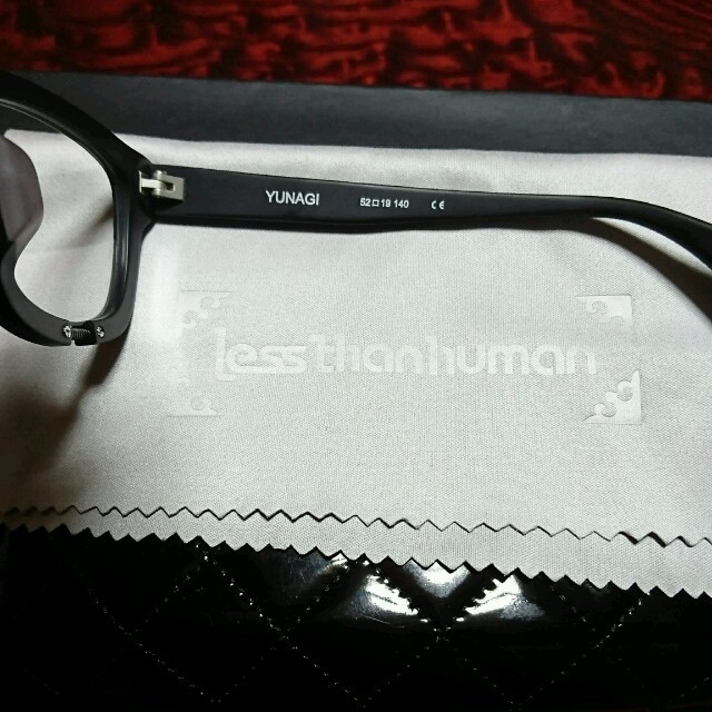 LESS THAN HUMAN(レスザンヒューマン)の新品❤less than human YUNAGI ブラック ウッド メンズのファッション小物(サングラス/メガネ)の商品写真