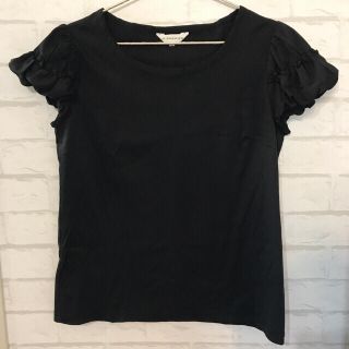 エムプルミエ(M-premier)の限定お値下げ！美品★エムプルミエ ブラックパフスリーブTシャツ size 38(Tシャツ(半袖/袖なし))