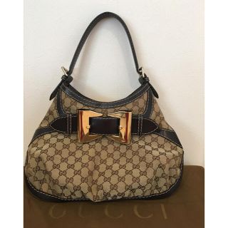 グッチ(Gucci)のGUCCI グッチ 美品 リボンの可愛いハンドバッグ ショルダーバッグ バック(ハンドバッグ)