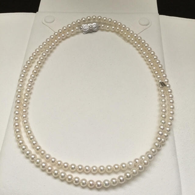 MIKIMOTO(ミキモト)の【のりちゃん様専用】ミキモト小粒パールネックレス ロング 5-5.5mm86cm レディースのアクセサリー(ネックレス)の商品写真