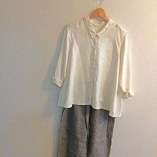 ネストローブ(nest Robe)の美品☆ネストローブ☆リネンブラウス(シャツ/ブラウス(長袖/七分))