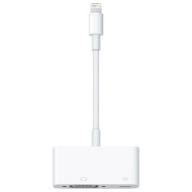 Apple(アップル)の アップル Apple [Lightning-VGAアダプタ] スマホ/家電/カメラのテレビ/映像機器(映像用ケーブル)の商品写真