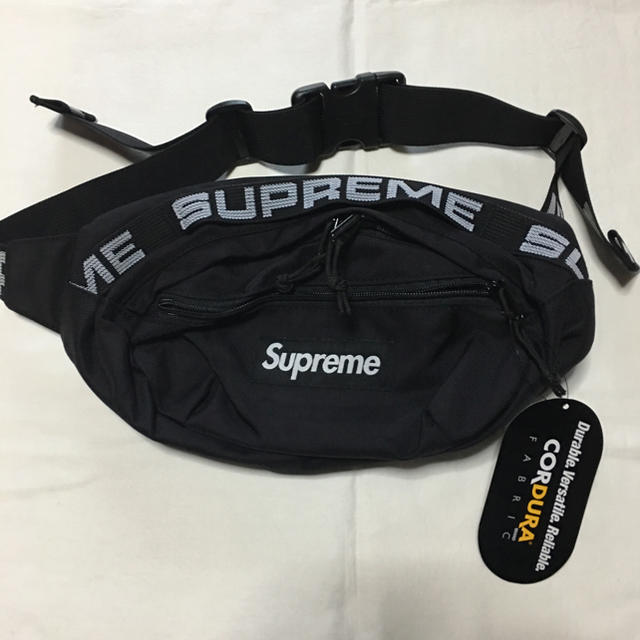 supreme 18ss waist bag black