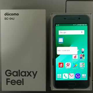 エヌティティドコモ(NTTdocomo)のドコモ Galaxy Feel SC-04J グリーン SIMフリー済 新品！(スマートフォン本体)