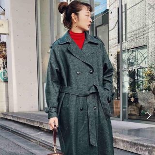 アメリヴィンテージ(Ameri VINTAGE)のTWEED TRENCH COAT 深夜帯限定値下げ(トレンチコート)