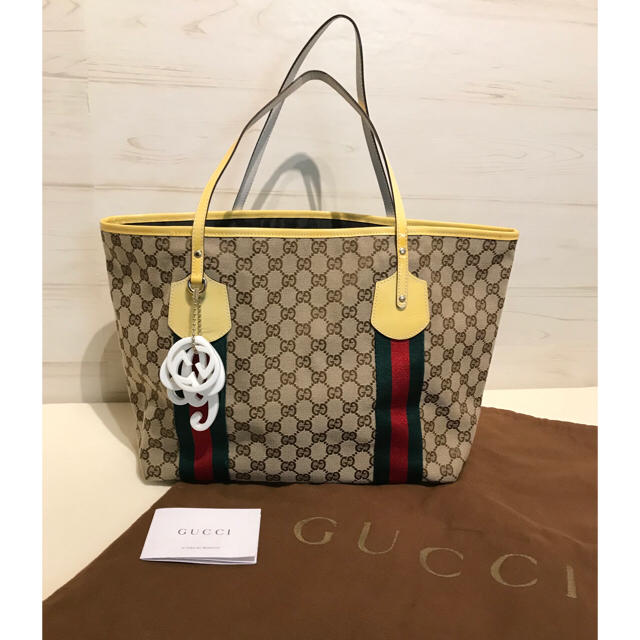 Gucci(グッチ)のGUCCI グッチ ジョリー シェリー GGキャンパス  トートバッグ バッグ レディースのバッグ(トートバッグ)の商品写真