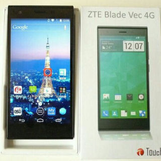 美品ZTE Blade Vec 4G ブラック SIMフリー(スマートフォン本体)