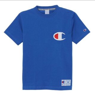 チャンピオン(Champion)の新品Championチャンピオンビッグロゴ刺繍Tシャツ Mサイズ ロイヤルブルー(その他)