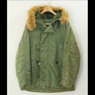 アルファインダストリーズ(ALPHA INDUSTRIES)のALPHAアルファN-3Bフライトジャケット/着脱ファー/ミリタリージャケット(モッズコート)