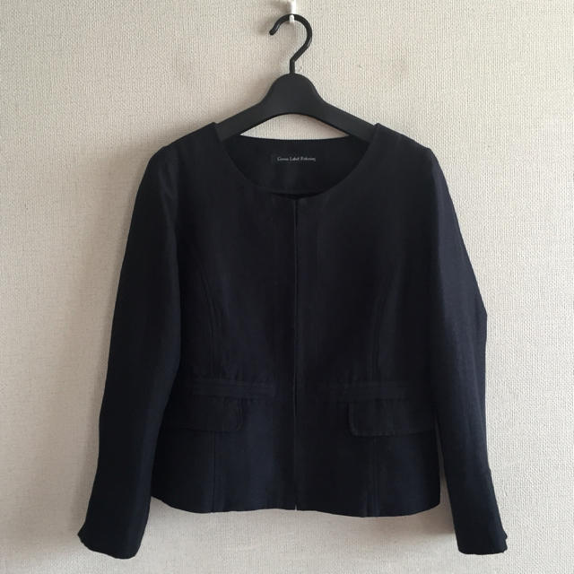 UNITED ARROWS green label relaxing(ユナイテッドアローズグリーンレーベルリラクシング)のグリーンレーベル♡ノーカラージャケット レディースのジャケット/アウター(ノーカラージャケット)の商品写真