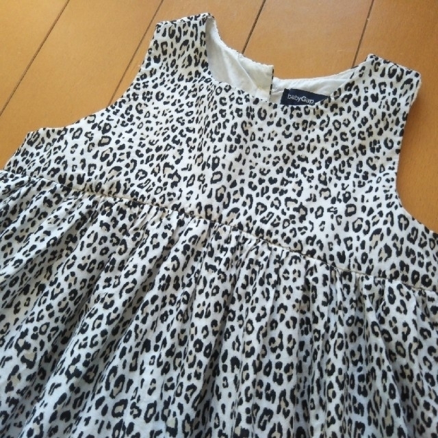 babyGAP(ベビーギャップ)のbabyGap　レオパード柄ワンピース　size 90cm キッズ/ベビー/マタニティのキッズ服女の子用(90cm~)(ワンピース)の商品写真