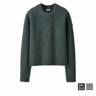 ユニクロ(UNIQLO)のラムクロップドクルーネックセーター(ニット/セーター)