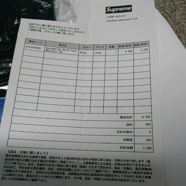 Supreme(シュプリーム)のSupreme TheNorthFace Mountain Tee       メンズのトップス(Tシャツ/カットソー(半袖/袖なし))の商品写真