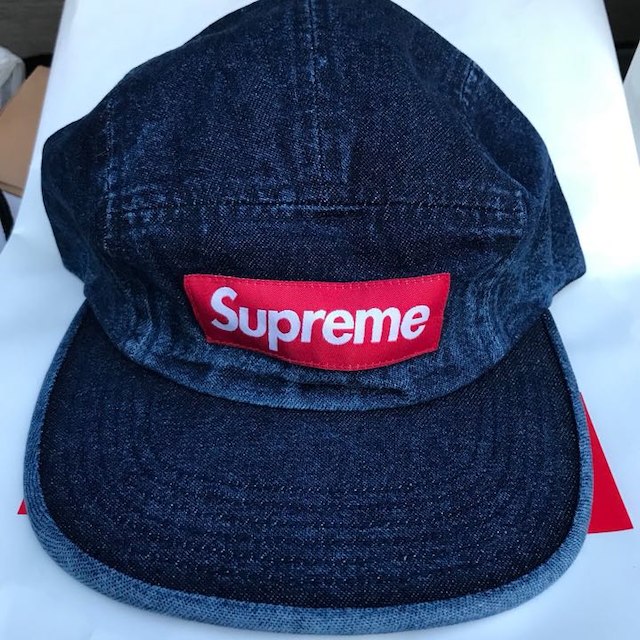 Supreme Washed Chino Twill Camp Cap デニム