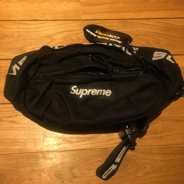 込 黒 supreme 18ss ウェストバッグ ポーチ waist bag