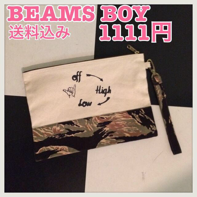BEAMS BOY(ビームスボーイ)のBEAMS BOY♡クラッチバッグ♡美品 レディースのバッグ(クラッチバッグ)の商品写真