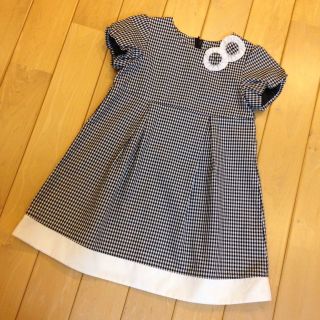 ベベ(BeBe)の100㎝★極美品★ BeBe べべ 半袖ワンピース 入園式やフォーマルにも(ワンピース)