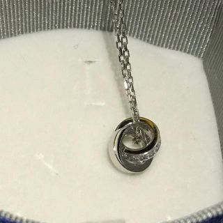 4°C ダブルループ シルバーネックレス